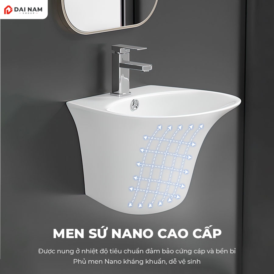 Chậu Lavabo sứ treo tường cao cấp SJ-LB2126 (1)