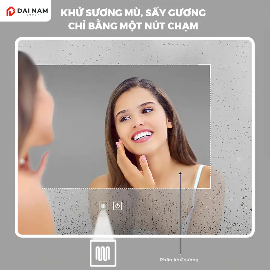 Gương LED sấy có khung viền 60×80 SJ-6080BS (5)