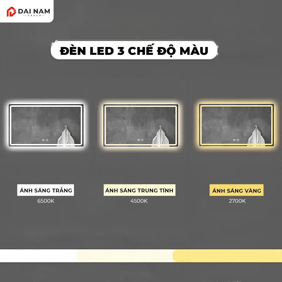 Gương LED sấy có khung viền 60×80 SJ-6080BS (6)